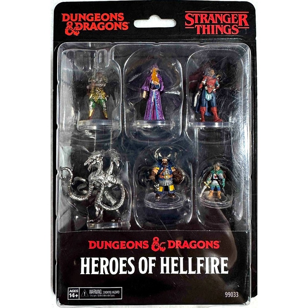 WizKids D&D Stranger Things Heroes of Hellfire Miniatures 6 Pack Sealed 2025 New